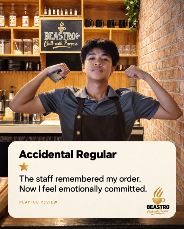 Playful one-star review by “Accidental Regular”: The staff remembered my order. Now I feel emotionally committed.